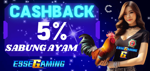 BONUS CASHBACK SABUNG AYAM 5%